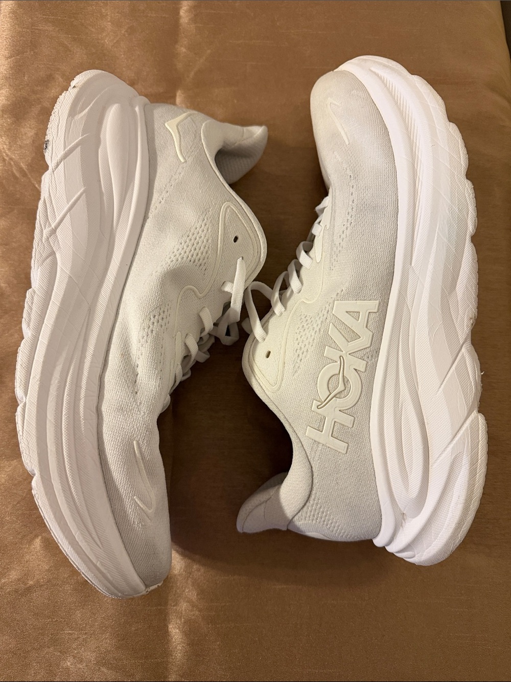 Hoka ONE ONE White Performance Running Shoes